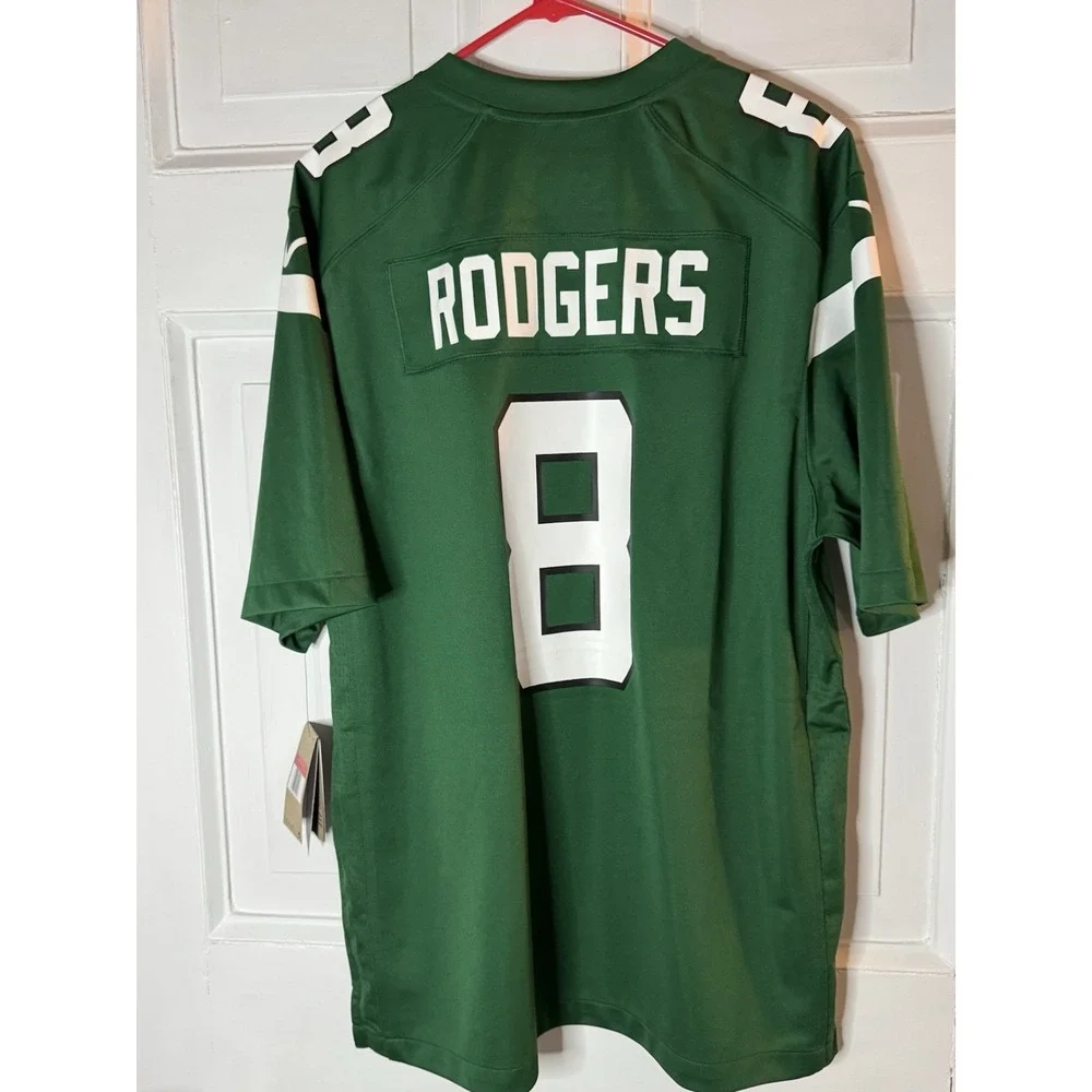 NWT! Nike NFL New York Jets On Field Men's Large Aaron Rodgers Football Jersey‎